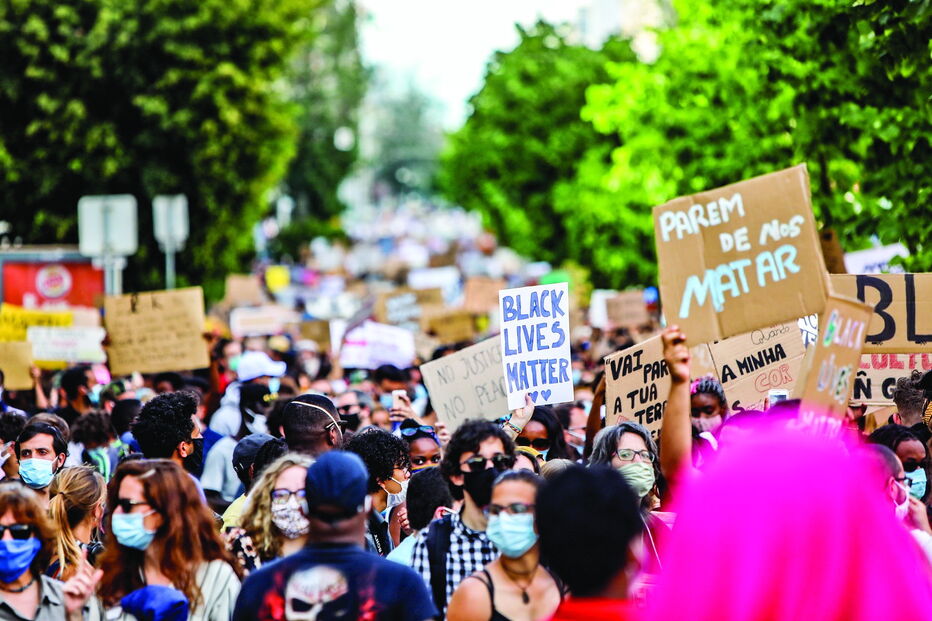 Em Lisboa, as regras de distanciamento não foram cumpridas