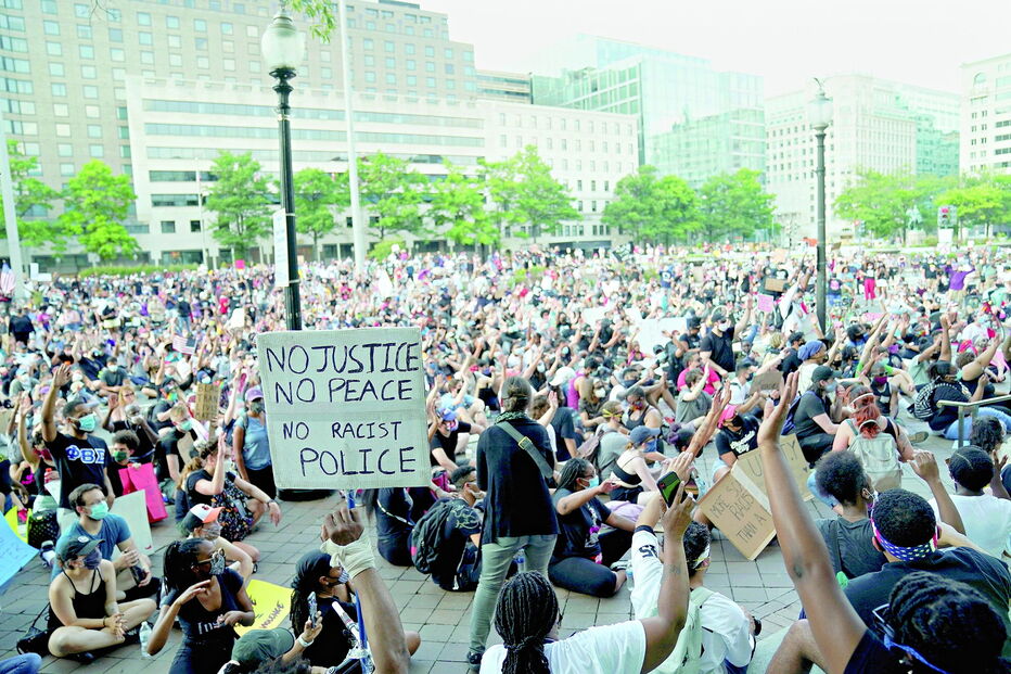 Em Washington, as manifestações foram pacíficas