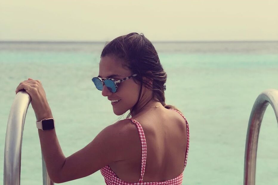 Camilla Magdalena Freitas namora com o jogador Gabriel Pires