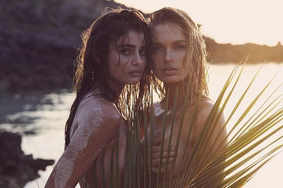 Taylor Hill e Romee Strijd 