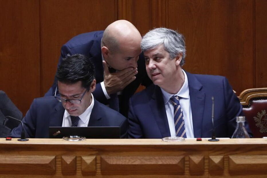 João Leão e Mário Centeno e Ricardo Mourinho Félix