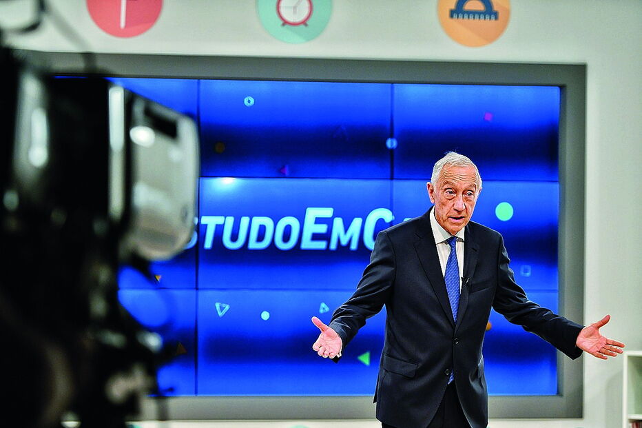 Marcelo Rebelo de Sousa na rúbrica 'Estudo em Casa'