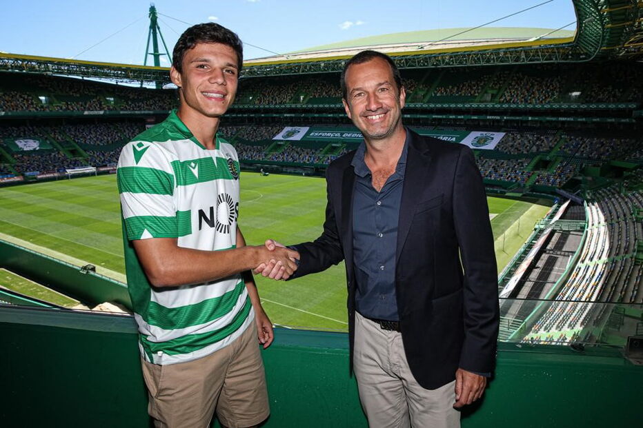 Eduardo Quaresma e Frederico Varandas selam a continuidade do jovem defesa-central em Alvalade