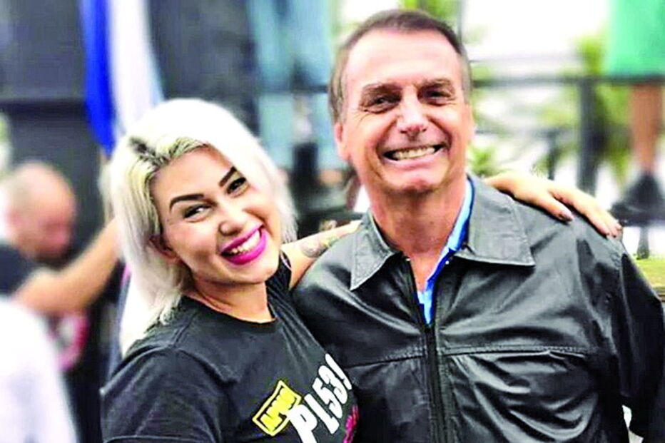 Sarah Winter é uma fervorosa apoiante do presidente brasileiro, Jair Bolsonaro