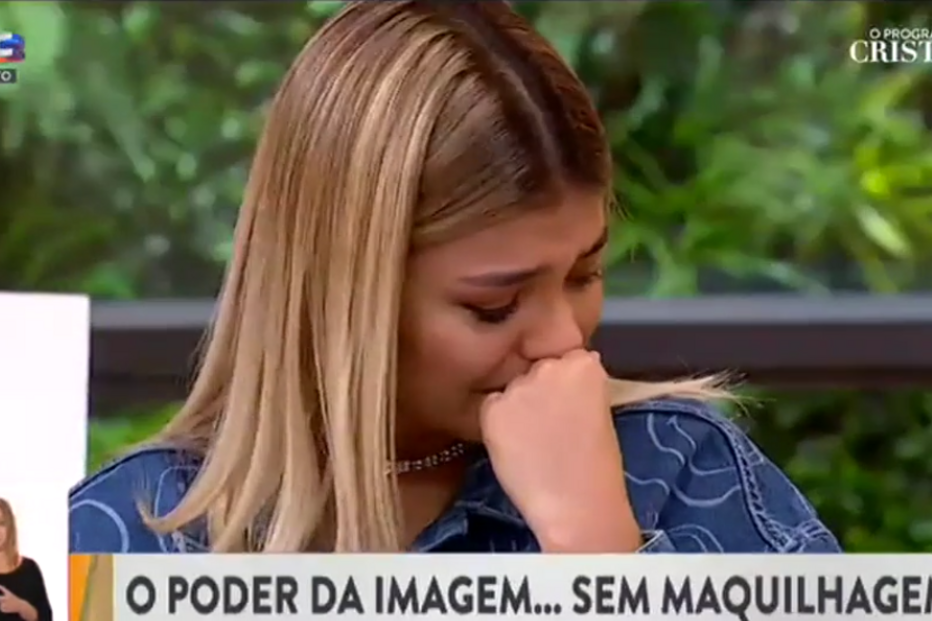 Bárbara Bandeira não conteve as lágrimas durante 'O Programa da Cristina'