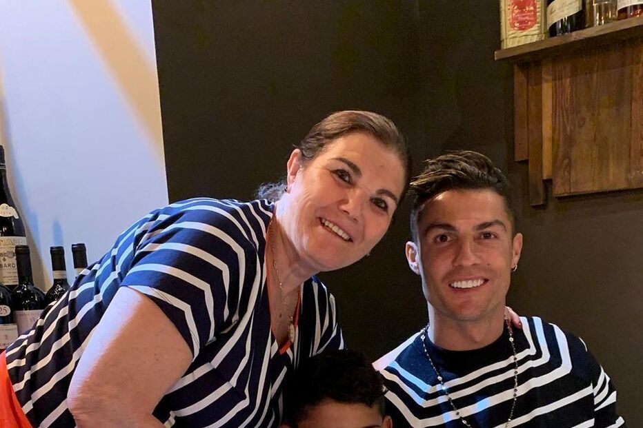 Cristianinho com Ronaldo e Dolores