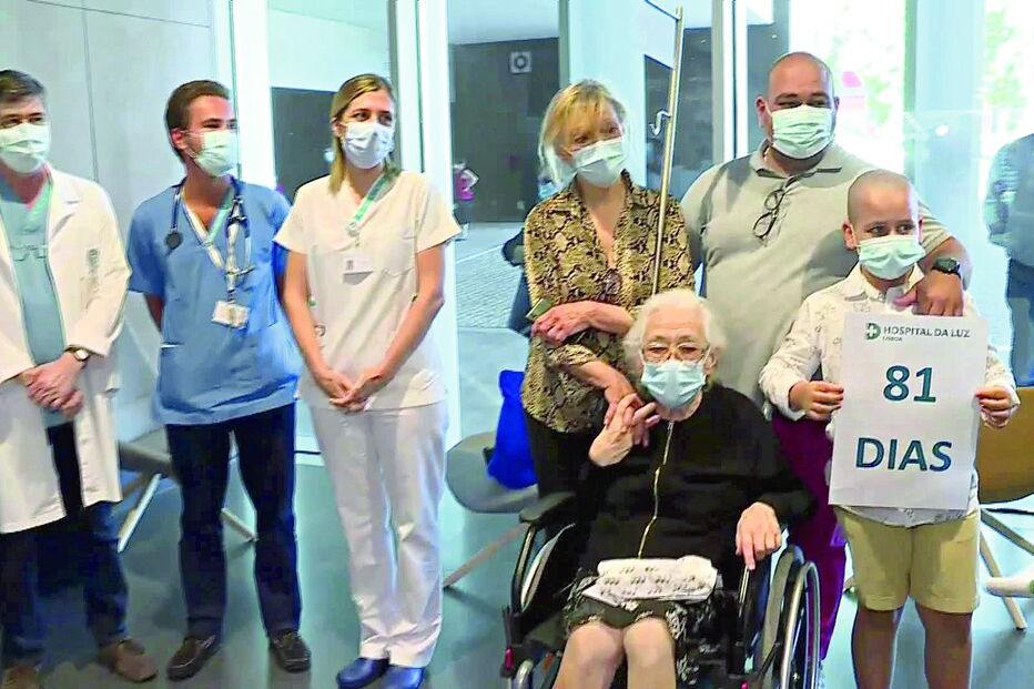 Odete do Carmo reencontrou ontem a família, num momento emocionante