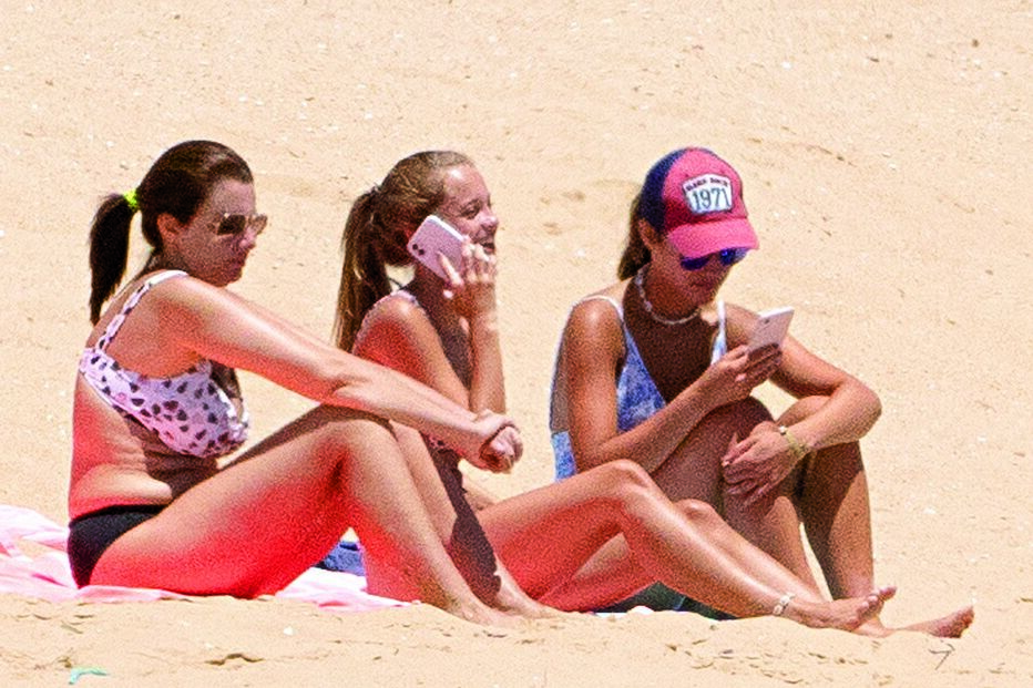 Margarida Corceiro exibiu sensualidade no areal