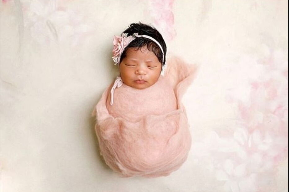 Foto partilhada por Kobe quando a filha mais nova nasceu