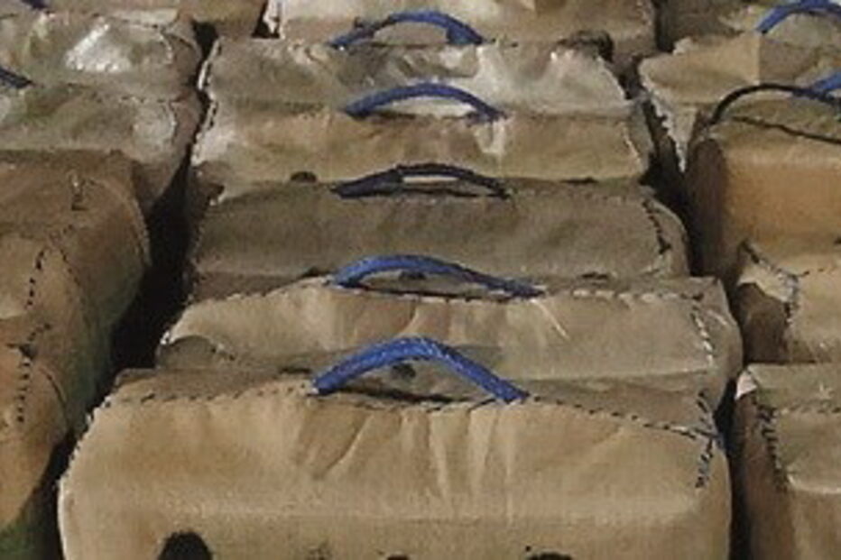 Droga apreendida aos traficantes  