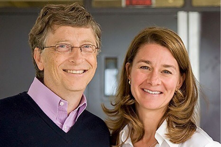 Bill Gates e a ex-mulher, Melinda