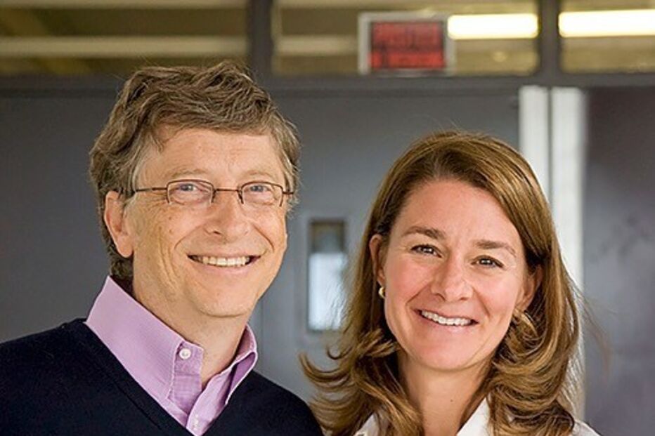 Bill Gates e a ex-mulher, Melinda