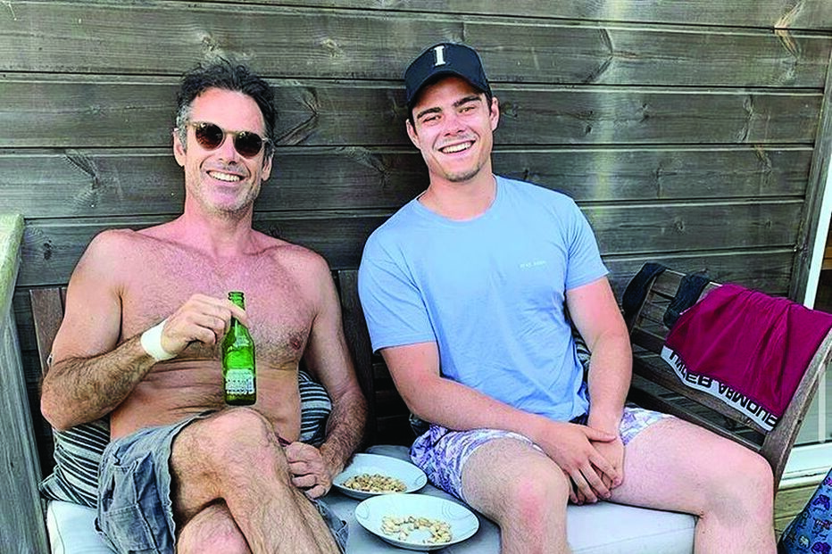 Pedro Lima com o filho mais velho, João Francisco