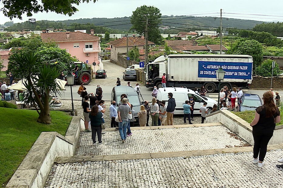 População em protesto na rua