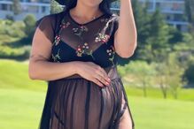 Kelly Medeiros e o filho mais velho, Lucca