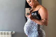 Kelly Medeiros e o filho mais velho, Lucca