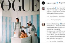 Capa da Vogue Portugal sobre saúde mental arrasada no estrangeiro