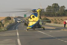 Dois bombeiros feridos no combate a fogo que está a cortar EN2 em Castro Verde