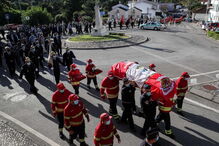 Centenas de pessoas no funeral do bombeiro de Miranda do Corvo