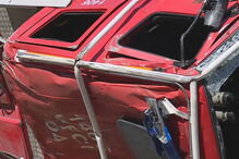 Carro dos bombeiros de Ourém capota a caminho de incêndio e fere cinco operacionais