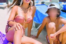 Vanessa com o filho Rodrigo, da anterior relação com Bruno Aguiar 