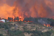 Incêndio em Oleiros aproxima-se de habitações. Veja as imagens das chamas	