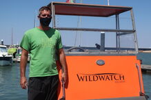 André Dias da empresa Wildwatch promove passeios para observar cetáceos junto à costa algarvia