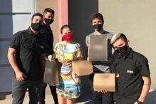 Bianca recebeu em casa uma equipa do seu restaurante preferido