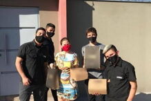 Bianca recebeu em casa uma equipa do seu restaurante preferido