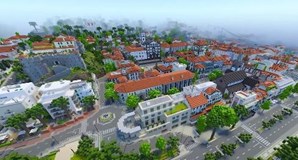 Ilha da Madeira reproduzida no jogo 'Minecraft'