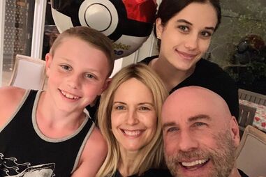 Kelly Preston, John Travolta e os filhos, Ella e Benjamin