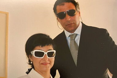 Rodrigo Guedes de Carvalho e mulher.