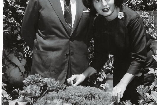 Amália Rodrigues com o segundo marido, César Seabra