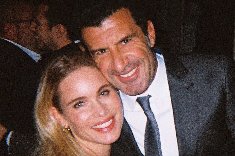 Luís Figo e a mulher Helene Svedin