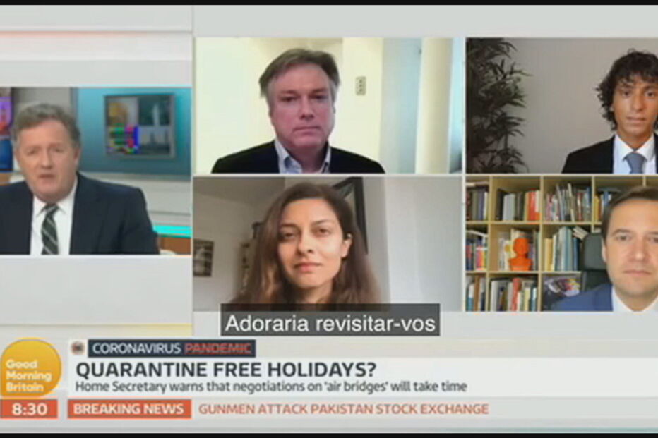 Piers Morgan pede desculpa a Portugal por impasse sobre corredor aéreo com Reino Unido