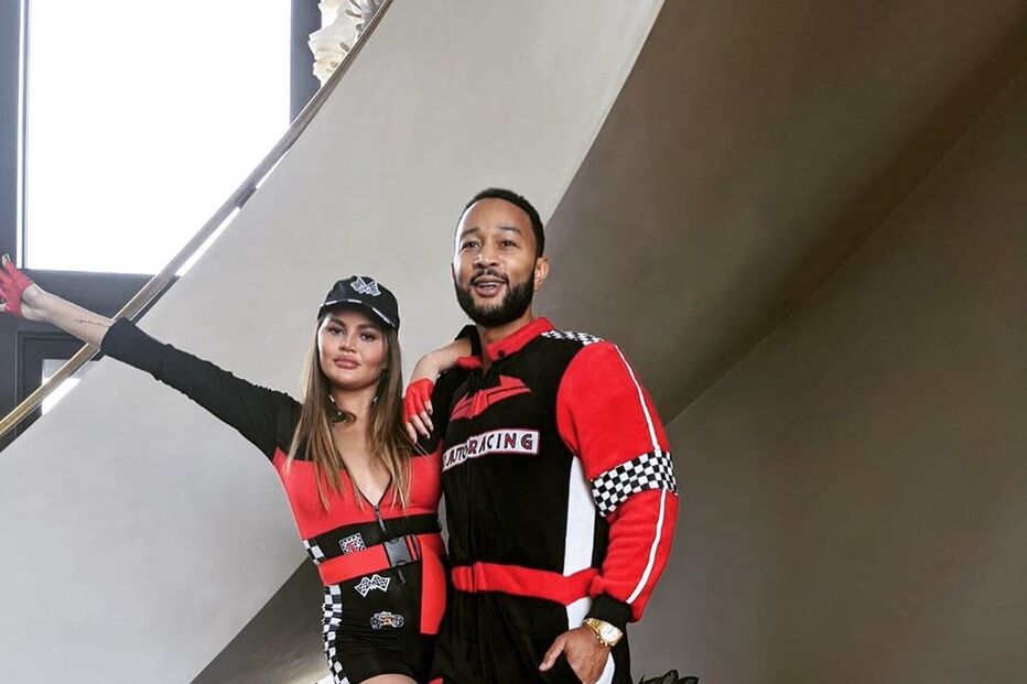 John Legend e a mulher Chrissy