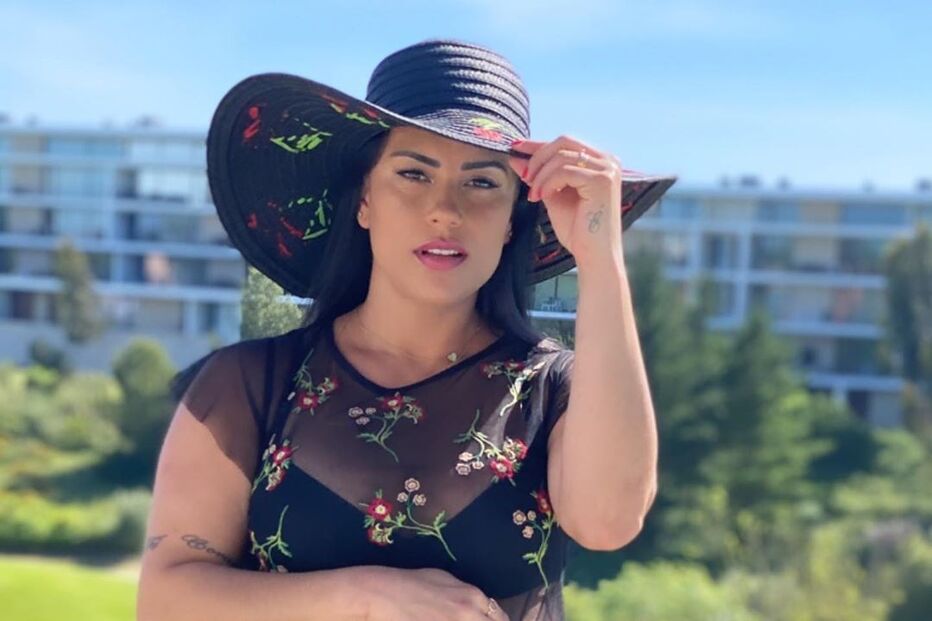 Kelly Medeiros e o filho mais velho, Lucca