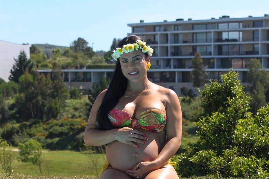 Kelly Medeiros e o filho mais velho, Lucca