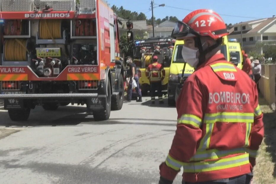 Bombeiros atropelam mulher em Vila Real