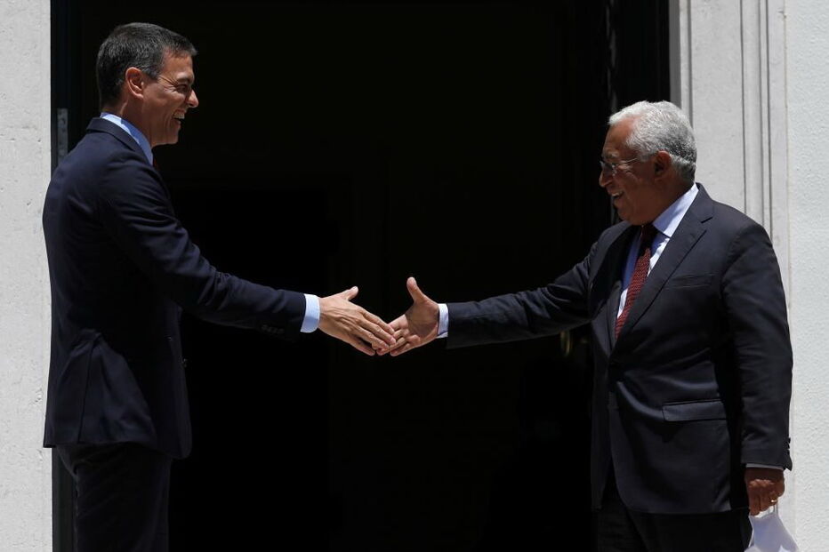 Pedro Sánchez e António Costa