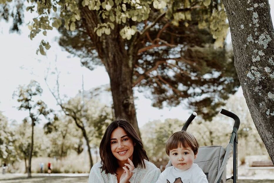 Mia Rose e o filho Mateus