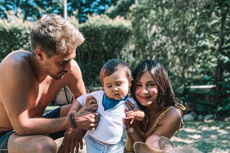 Mia Rose, Miguel Cristovinho e o filho Mateus