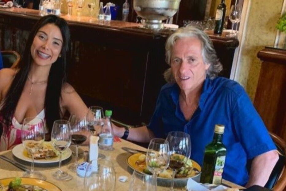 Jorge Jesus e a advogada Ana Paula Belinger