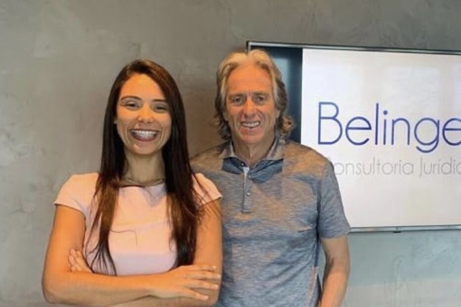 Jorge Jesus com Ana Paula Belinger
