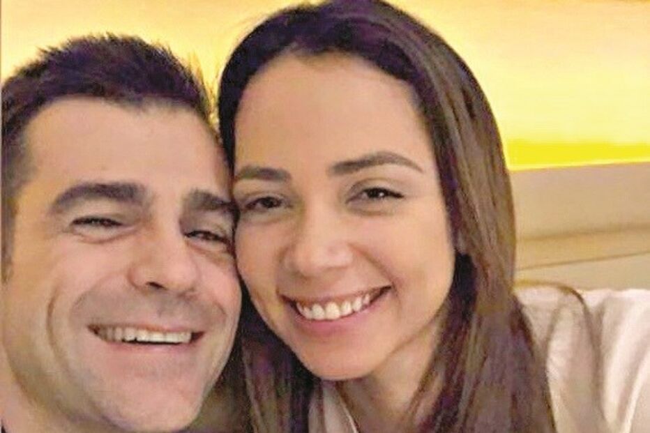 Fernanda com o empresário Miguel Osório 