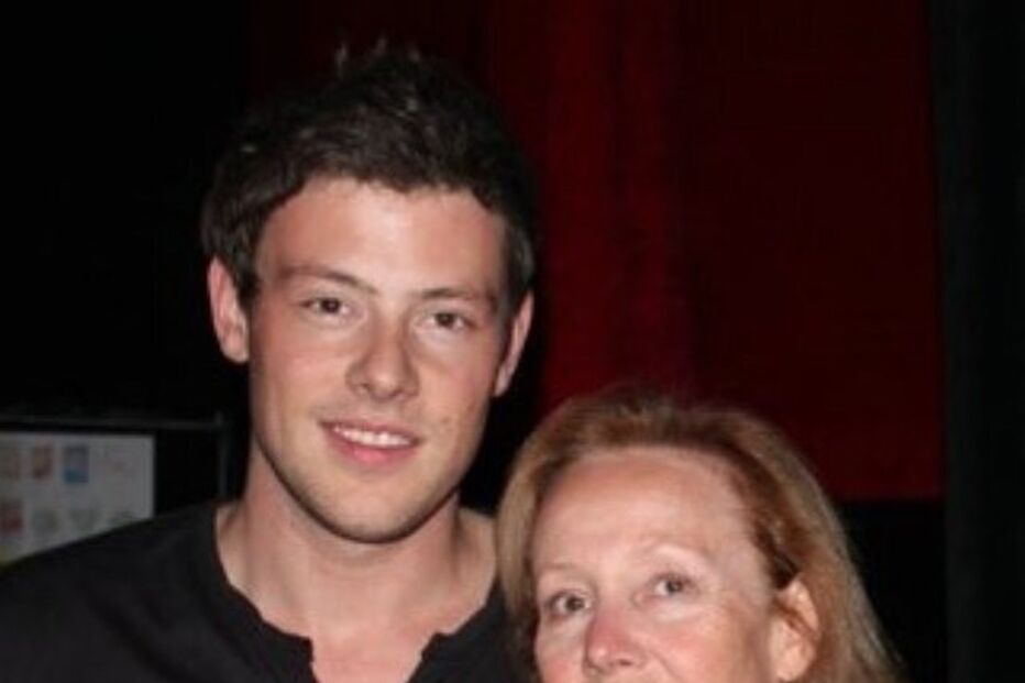 Cory Monteith e a mãe, Ann