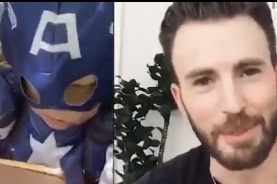 O ator Chris Evan deixou mensagem ao menino que salvou a irmã