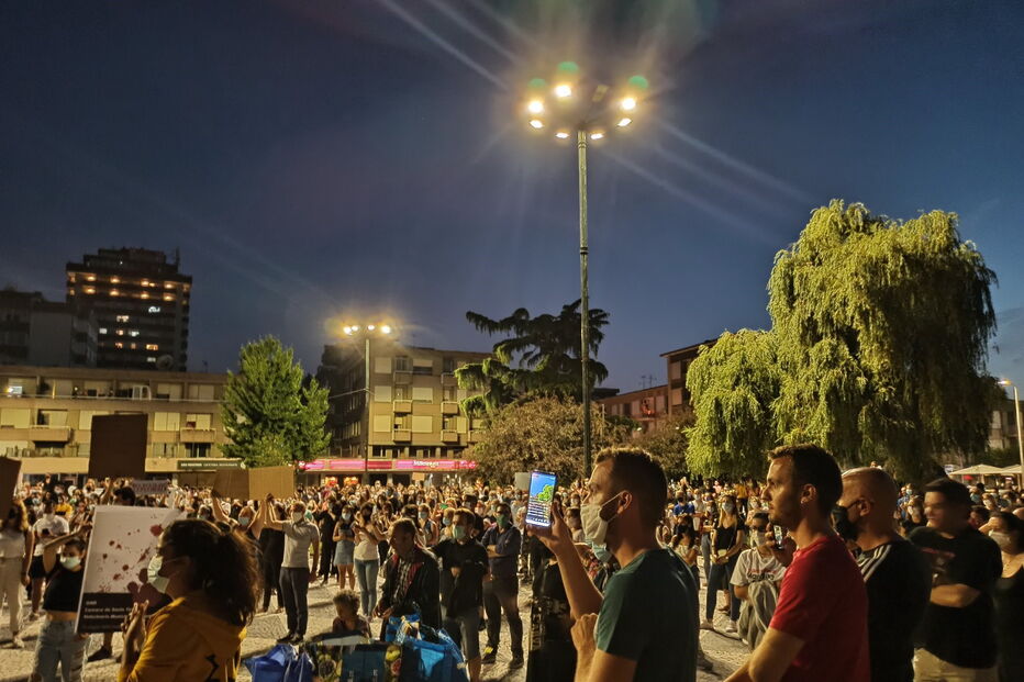 Centenas de pessoas juntam-se em vigília de homenagem a animais mortos em incêndio de Santo Tirso