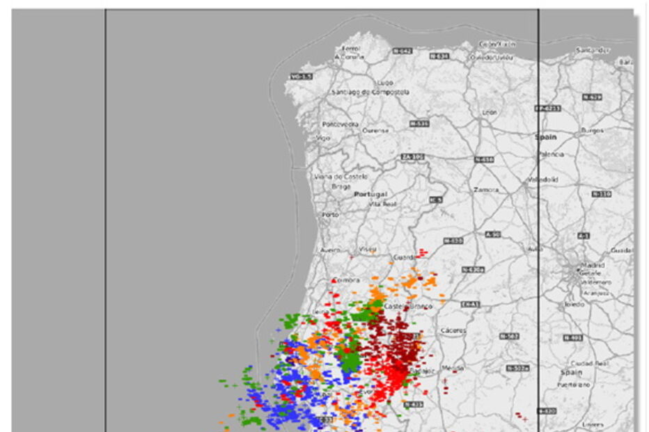 Trovoada na noite de segunda-feira originou 2600 descargas elétricas nas zonas Centro e Sul