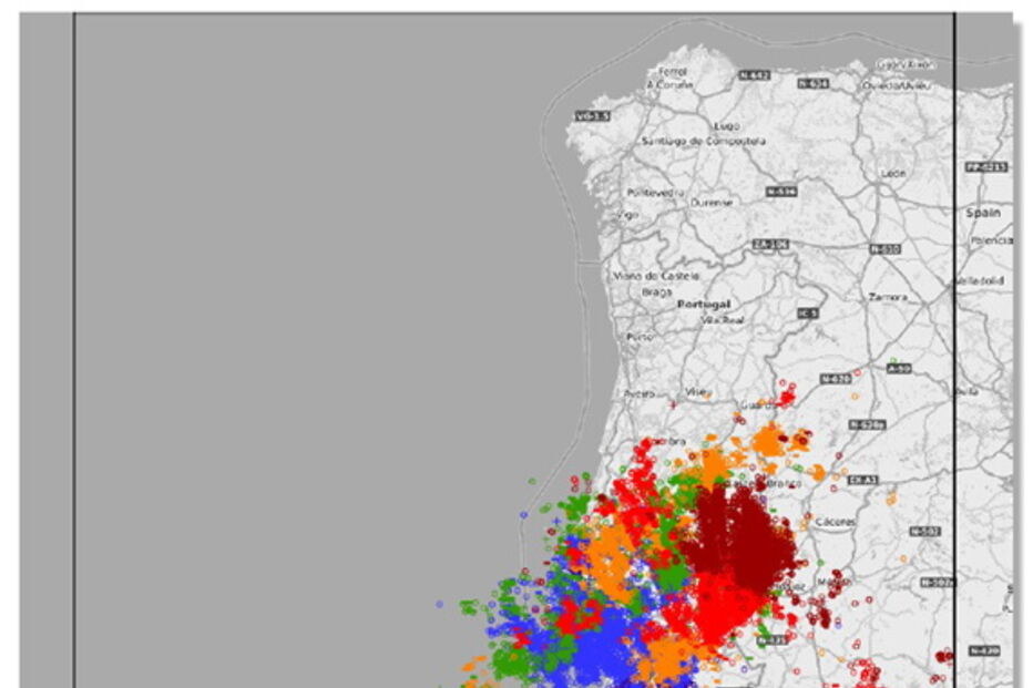 Trovoada na noite de segunda-feira originou 2600 descargas elétricas nas zonas Centro e Sul